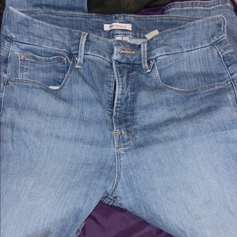 Good American “Good Legs cropped “ jeans
